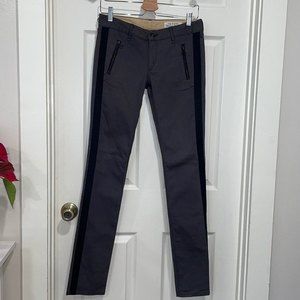Rag & Bone Grey Skinny Black Tuxedo Striped Pant Sz 26